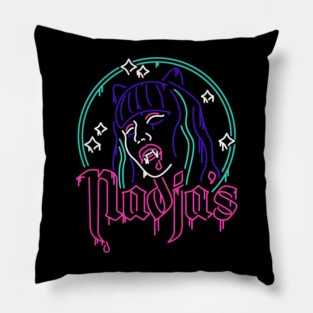 Neon Nadja's Nightclub Pillow
