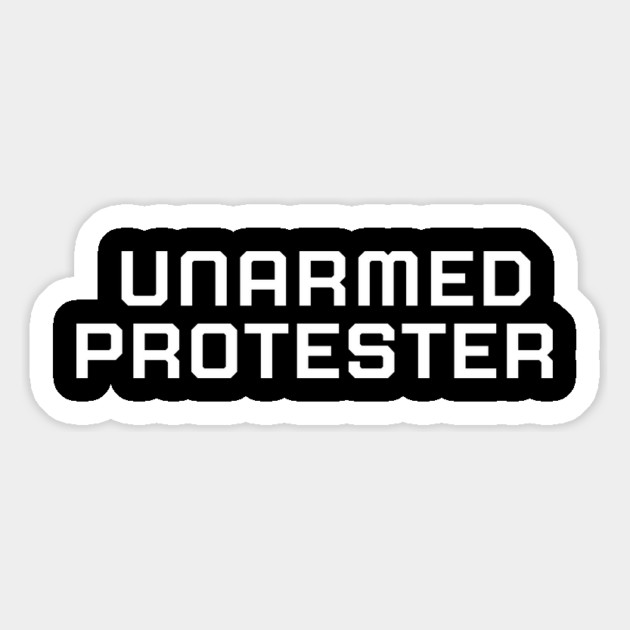 Unarmed Protester, Black lives matter, black history, protest shirt Magnet by UrbanLifeApparel