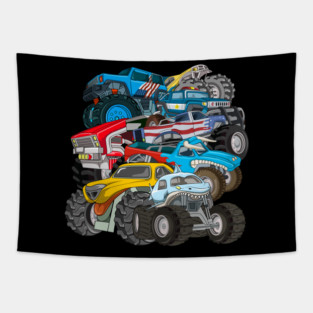 monster truck Tapestry