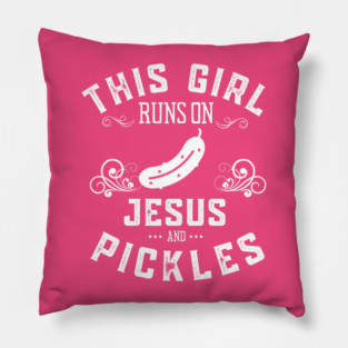 Just a Girl Who Loves Pickles Pillow