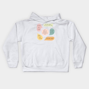 Mental Health Awareness Suicide Prevention Quotes and Sayings Kids Hoodie