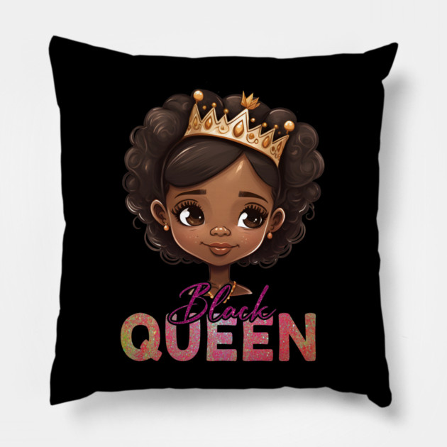 Black Queen, Black Queen, Black Woman, Black History Pillow by UrbanLifeApparel