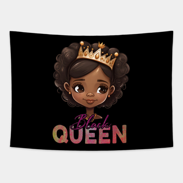 Black Queen, Black Queen, Black Woman, Black History Tapestry by UrbanLifeApparel