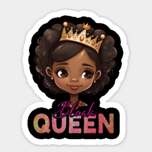 Black Queen, Black Queen, Black Woman, Black History Sticker