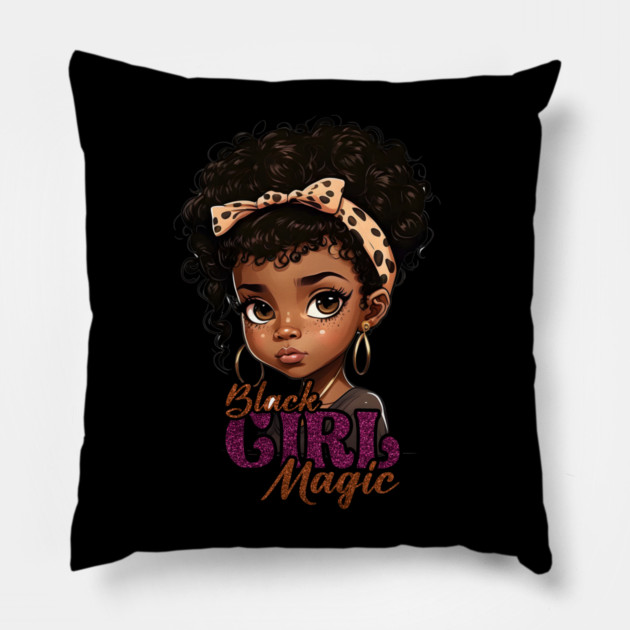 Black Girl Magic, Black Girl, Black Queen, Black Woman, Black History Pillow by UrbanLifeApparel