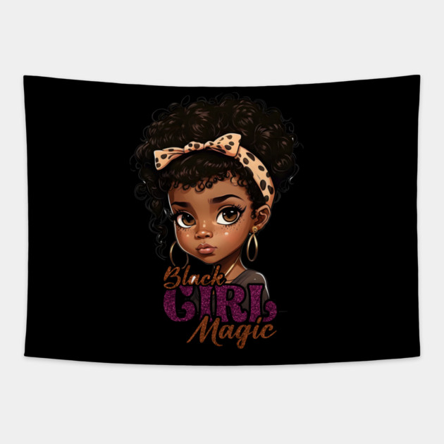 Black Girl Magic, Black Girl, Black Queen, Black Woman, Black History Tapestry by UrbanLifeApparel