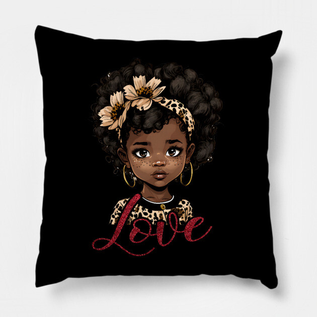 Love, Black Girl, Black Queen, Black Woman, Black History Pillow by UrbanLifeApparel
