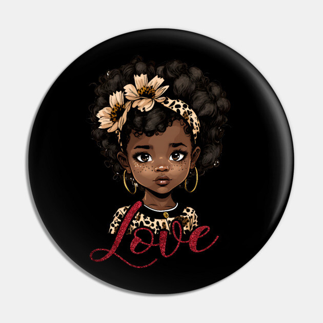 Love, Black Girl, Black Queen, Black Woman, Black History Pin by UrbanLifeApparel