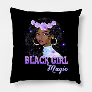 Black Girl Magic, Black Queen, Black Woman, Black History Pillow