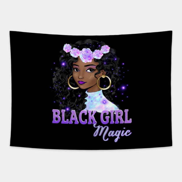 Black Girl Magic, Black Queen, Black Woman, Black History Tapestry by UrbanLifeApparel