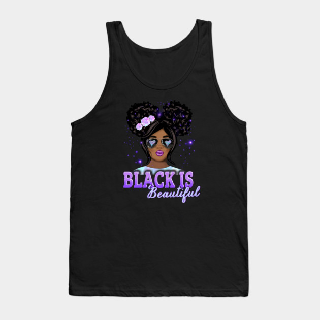 Black is Beautiful, Black Girl Magic, Black Queen, Black Woman, Black History Tank Top by UrbanLifeApparel
