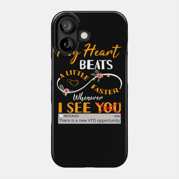 My Heart Beats A Little Faster Whenever I See VTO Phone Case by belownormal