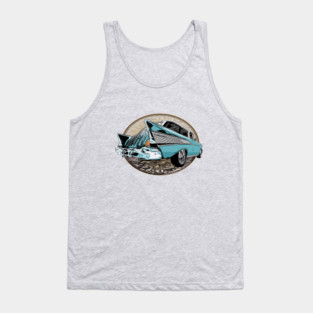 Blue 57 Chevrolet Nomad Tank Top