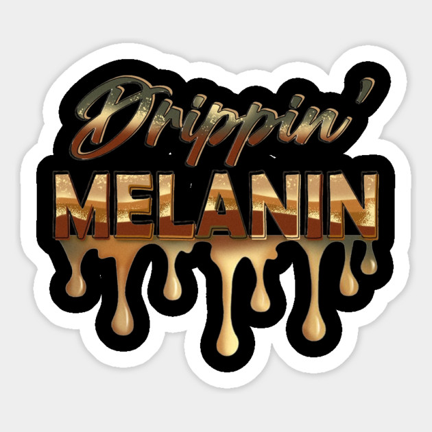 Drippin Melanin, Black History, Afrocentric, Black Woman Magnet by UrbanLifeApparel