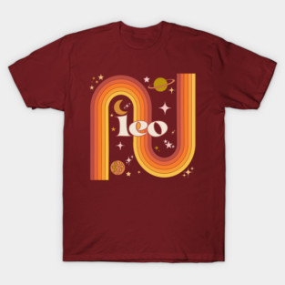 Leo Warm Rainbow - 70s Leo Zodiac T-Shirt