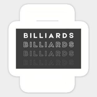 Billiards Billiards Sticker