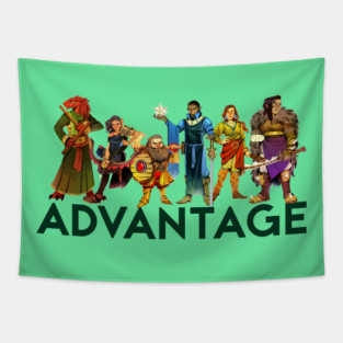 Player Character Collage Tapestry