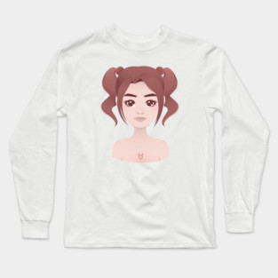 Taurus Zodiac Sign Long Sleeve T-Shirt