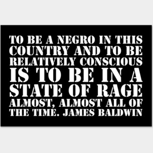 To be a Negro in this country, James Baldwin, Black History Posters and Art
