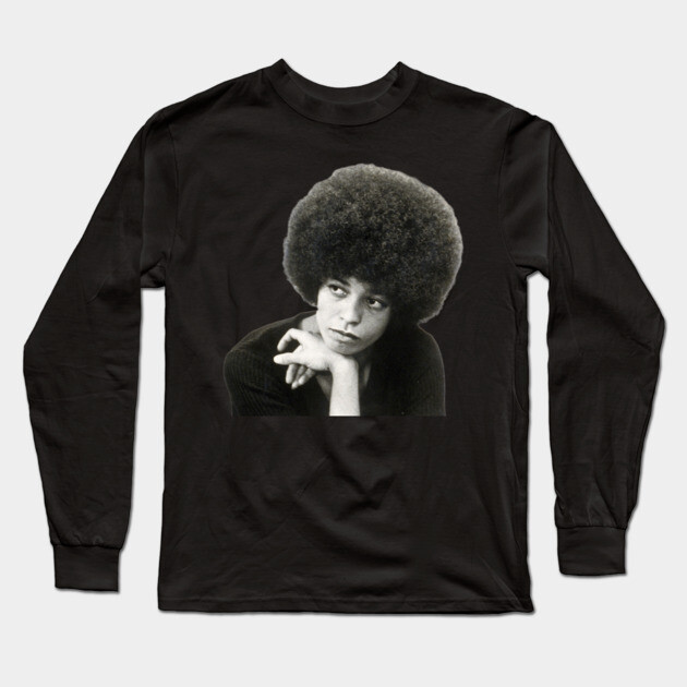 Angela Davis, Black Woman, Black History, Black Lives Matter Long Sleeve T-Shirt by UrbanLifeApparel