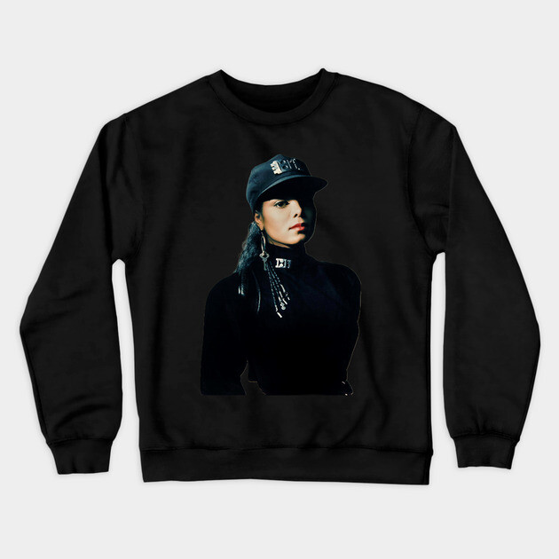 Janet, Rhythm Nation, Black History, Black Music Crewneck Sweatshirt by UrbanLifeApparel