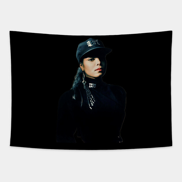 Janet, Rhythm Nation, Black History, Black Music Tapestry by UrbanLifeApparel