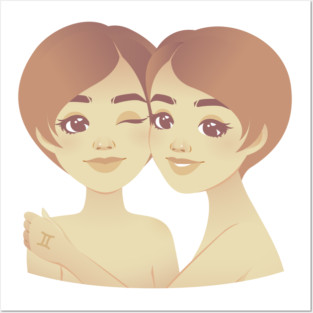 Gemini Zodiac Sign Posters and Art