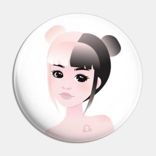 Libra Zodiac Sign Pin