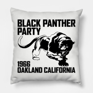 Black Panther Party, Oakland CA 1966, Civil Rights, Black Lives Matter Pillow