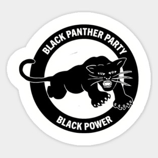 Black Panther Party, Black Power, Civil Rights, Black Lives Matter Sticker