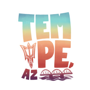Tempe Rainbow Font T-Shirt