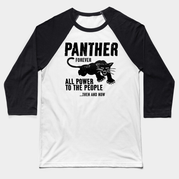Black Panther Party, All Power To The People, Civil Rights, Black Lives Matter Baseball T-Shirt by UrbanLifeApparel
