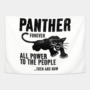 Black Panther Party, All Power To The People, Civil Rights, Black Lives Matter Tapestry