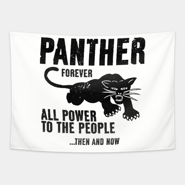 Black Panther Party, All Power To The People, Civil Rights, Black Lives Matter Tapestry by UrbanLifeApparel