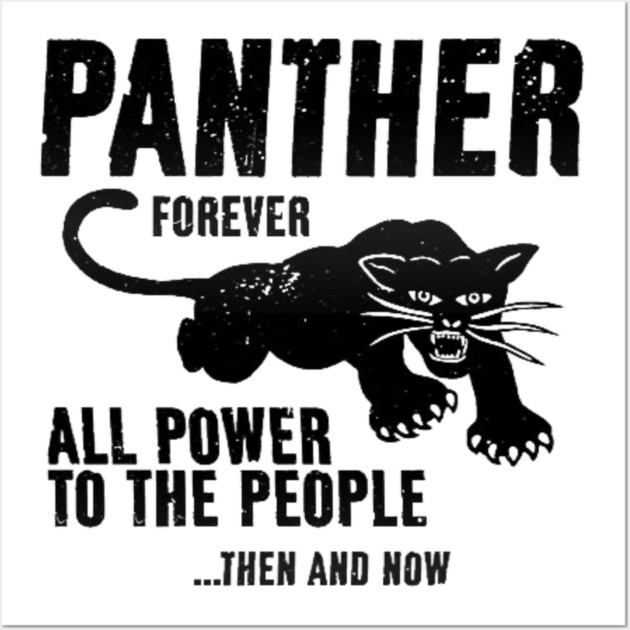 Black Panther Party, All Power To The People, Civil Rights, Black Lives Matter Wall Art by UrbanLifeApparel