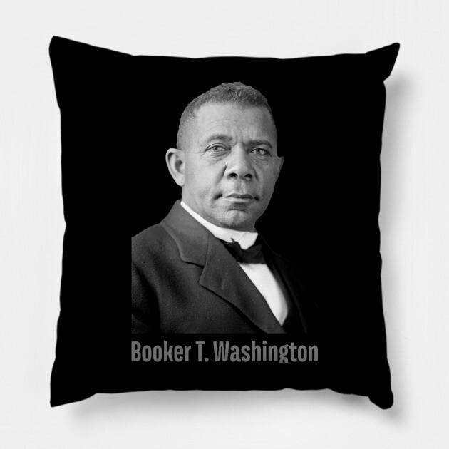 Booker T. Washington, Black History, Black Lives Matter Pillow by UrbanLifeApparel