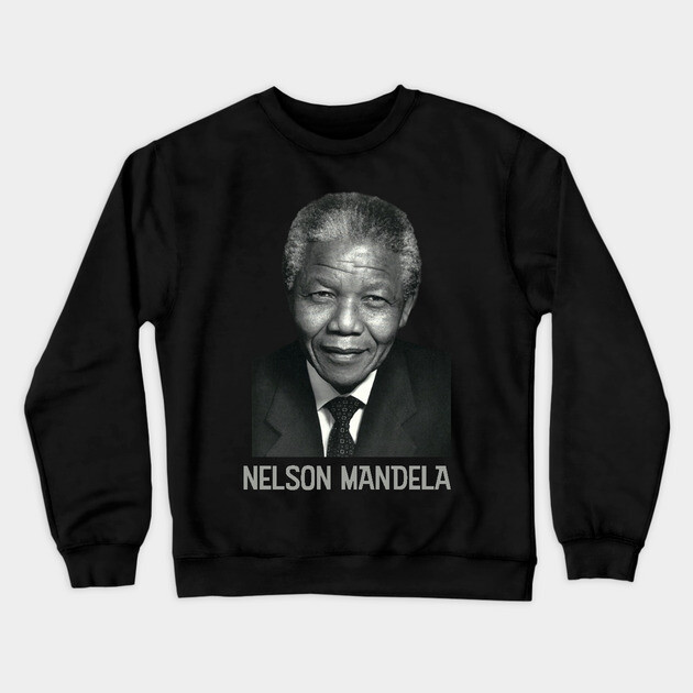 Nelson Mandela, Black History, World History Crewneck Sweatshirt by UrbanLifeApparel