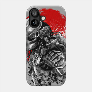 Watercolor Sun ukiyo-e predator Phone Case