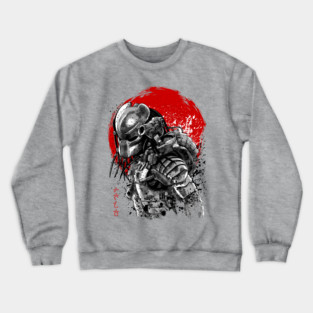 Watercolor Sun ukiyo-e predator Crewneck Sweatshirt