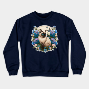 Siamese cat Crewneck Sweatshirt