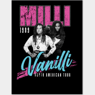 Milli Vanilli Concert Tour 1989 Posters and Art