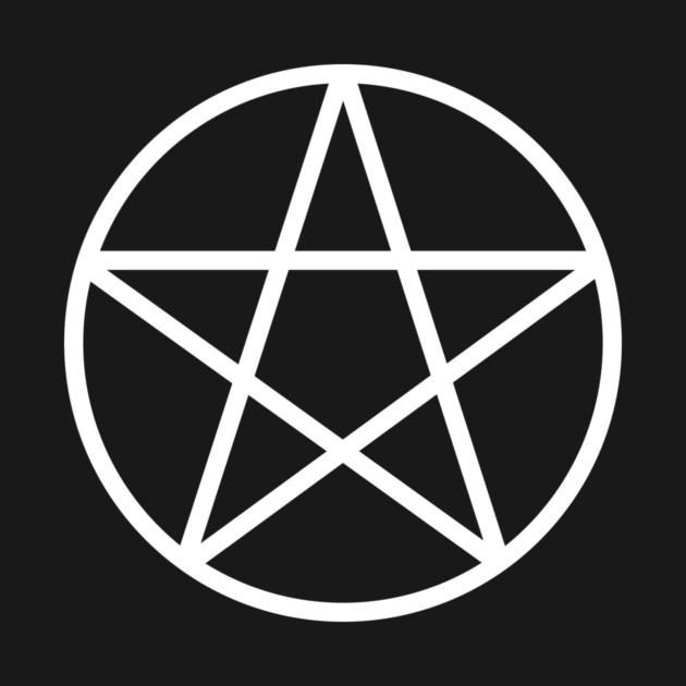 Pagan Wiccan Cheeky Witch® White and Forest Green Pentacle by Cheeky Witch