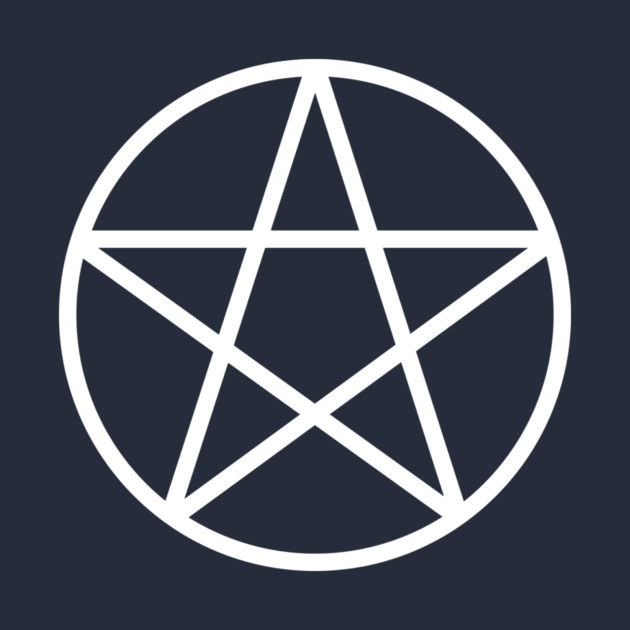 Pagan Wiccan Cheeky Witch® White and Forest Green Pentacle by Cheeky Witch