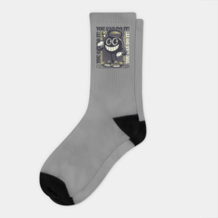 Stay Strong - Fitness Motivation Cartoon 01 Socks