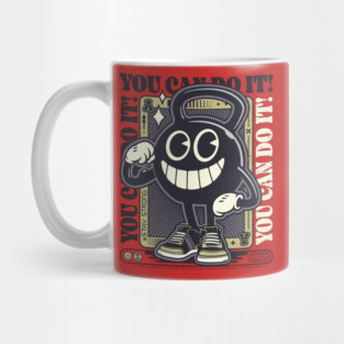 Stay Strong - Fitness Motivation Cartoon 01 Mug