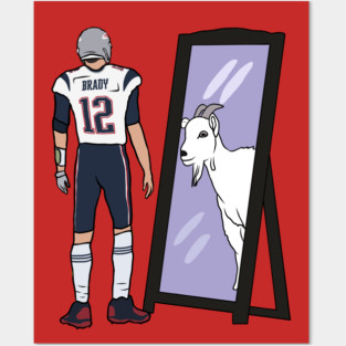 Brady Mirror GOAT Posters and Art