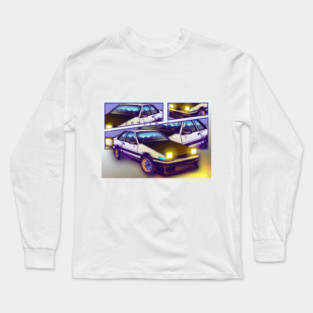 Toyota AE86 Neon Vintage Long Sleeve T-Shirt