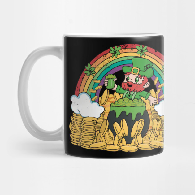 St Patricks Day Leprechaun with Beer and Gold by belownormal