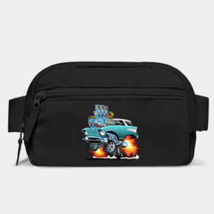 Classic Fifties Hot Rod Muscle Car Cartoon Bag