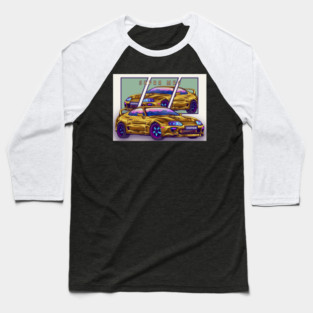 Toyota Supra mk4 Car Retro Baseball T-Shirt